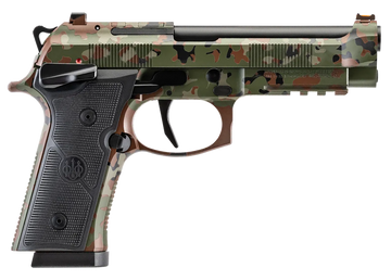 Beretta 92XI Combat 9mm Luger 4.7" 10+1 SAO Semi-Auto Pistol - Flecktarn Camo Cerakote