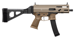 Grand Power Stribog SP9A3S 9mm Luger 5.5" 30+1 Semi-Auto Pistol w/ SB Tactical Brace - Flat Dark Earth