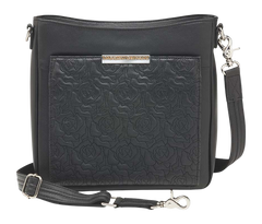 Kingport Industries GTM-98LMB Slim Crossbody CCW Purse - Black Lambskin