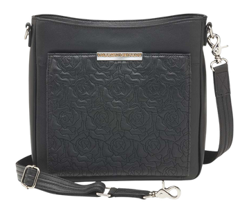 Kingport Industries GTM-98LMB Slim Crossbody CCW Purse - Black Lambskin