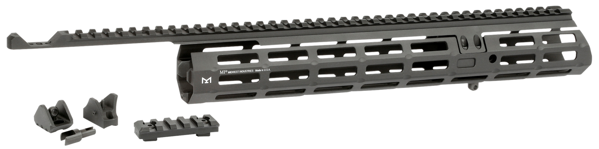 Midwest Industries MIMAR1895XRS Extended Sight System 13.63" M-LOK Black Hardcoat Anodized for Marlin 1895 Variants - Includes Iron Sights