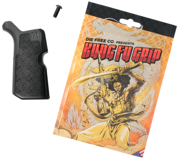 Die Free Co Kung Fu Grip Black Nylon Fits AR-15/M4/AR-10/SR-25