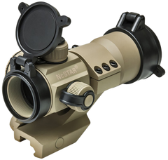 NcSTAR DRGB135T 1x 35mm Tube Reflex Optic 3 MOA Red/Green/Blue Dot Tan