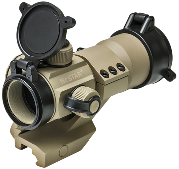 NcSTAR DRGB135T 1x 35mm Tube Reflex Optic 3 MOA Red/Green/Blue Dot Tan