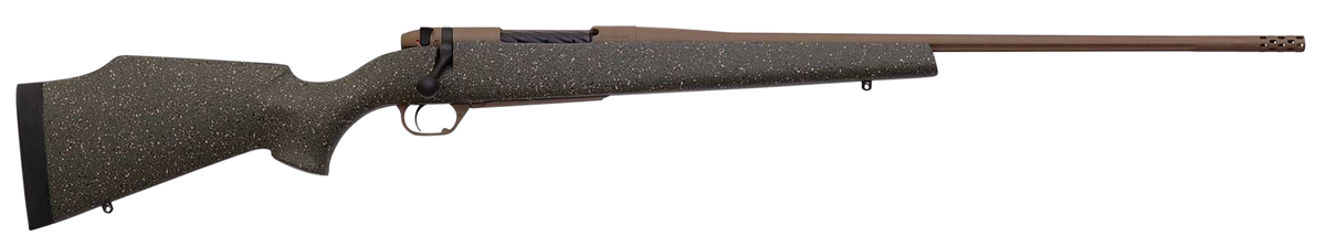 Weatherby Mark V Weathermark LT 6.5 WBY RPM 4+1 24" Bolt Action Rifle - FDE Cerakote