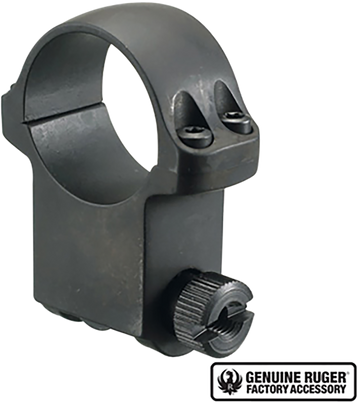 Ruger 6BHM Scope Ring 1" Extra High Matte Black - 62mm Objective