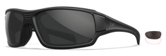 Wiley X Breach 2.5 CAPTIVATE Grey/Clear Lens Matte Black Frame Safety Glasses