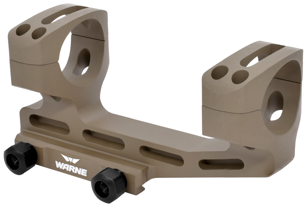 Warne X-SKEL Scope Mount/Ring Combo 30mm Super High 1.9" Flat Dark Earth Cerakote