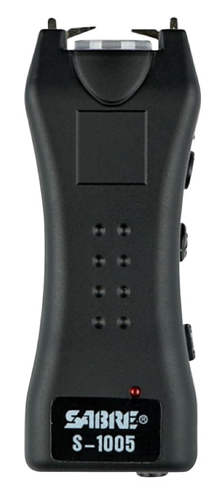 Sabre S1005BK Mini Stun Gun 1.60 uC 600,000V Black w/Flashlight & Holster