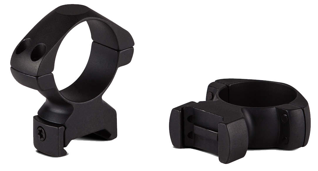 Konus 7403 Steel Rings 30mm High 0 MOA Matte Black - Pair
