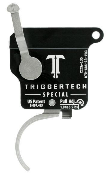 TriggerTech Special Remington 700 1-3.5 lb Single-Stage Traditional Curved Trigger w/ Bolt Release - Right Hand - Stainless