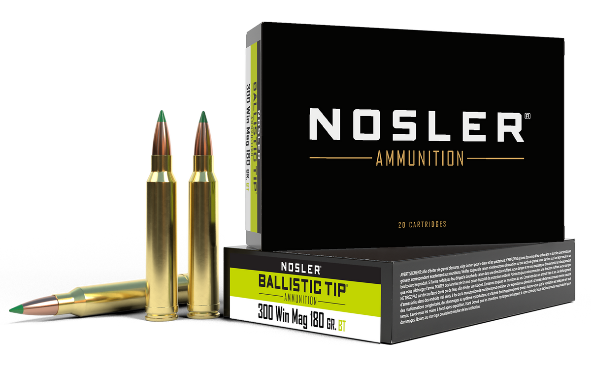 Nosler Ballistic Tip 300 Win Mag 180gr Spitzer Ballistic Tip - Box or Case