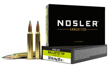 Nosler Ballistic Tip 300 Win Mag 180gr Spitzer Ballistic Tip - Box or Case
