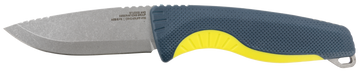 S.O.G Aegis FX 3.70" Fixed Drop Point Plain Stonewashed 4116 Krupp SS Blade, Indigo w/Acid Accents GRN Handle