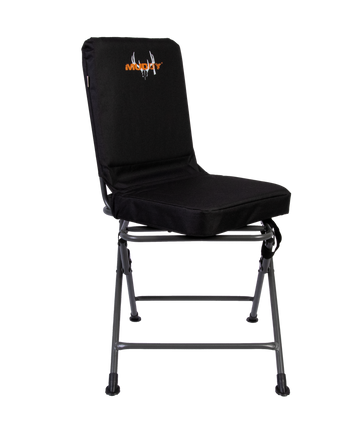 Muddy Padded Swivel Chair Black 300 lb Capacity - 300 Denier Polyester Ground Seat