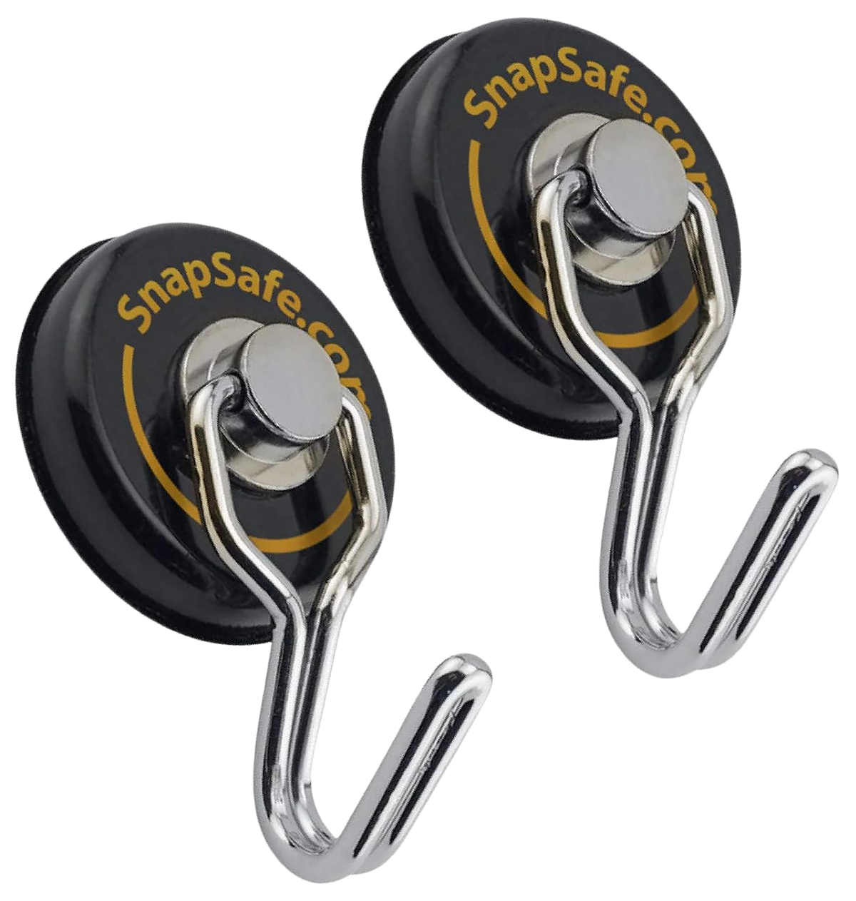 SnapSafe 75914 Magnetic Swivel Hooks 1" 2-Pack - 65 lb Rated