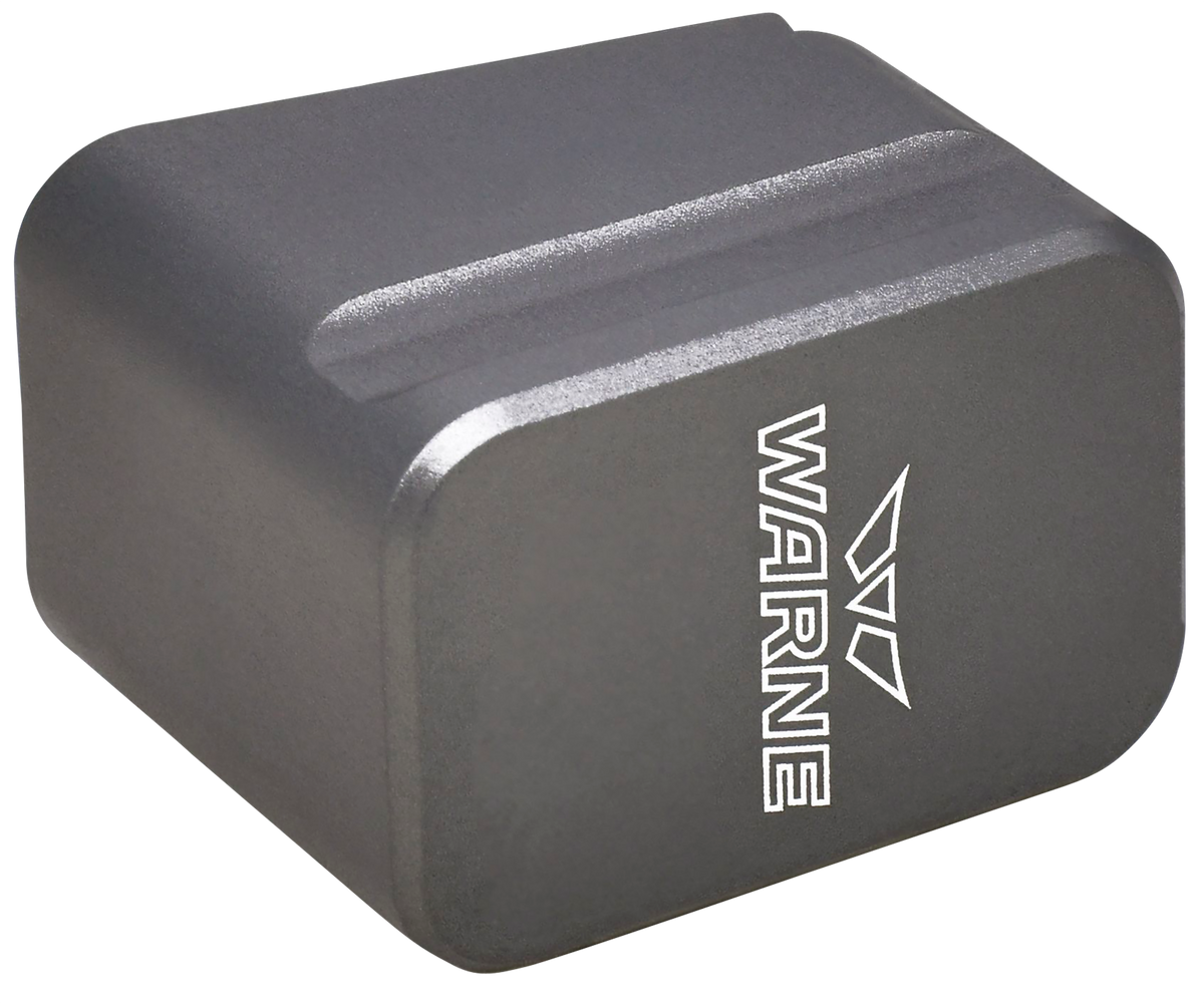 Warne MEG1954GR Glock 19/23 Magazine Extension - Gray 6061-T6 Aluminum - +5rd 9mm Luger / +4rd .40 S&W