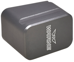Warne MEG1954GR Glock 19/23 Magazine Extension - Gray 6061-T6 Aluminum - +5rd 9mm Luger / +4rd .40 S&W