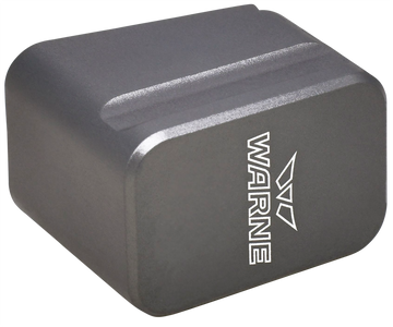 Warne MEG1954GR Glock 19/23 Magazine Extension - Gray 6061-T6 Aluminum - +5rd 9mm Luger / +4rd .40 S&W