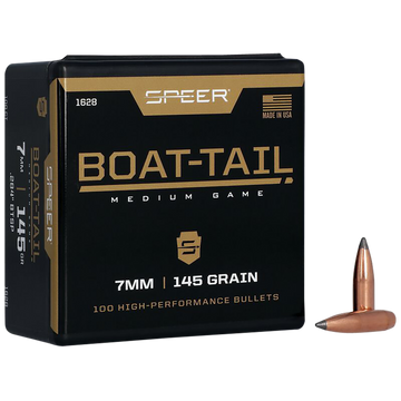 Speer Ammo 1628 Boat-Tail 7mm .284 145gr Jacketed Soft Point - 100/Box
