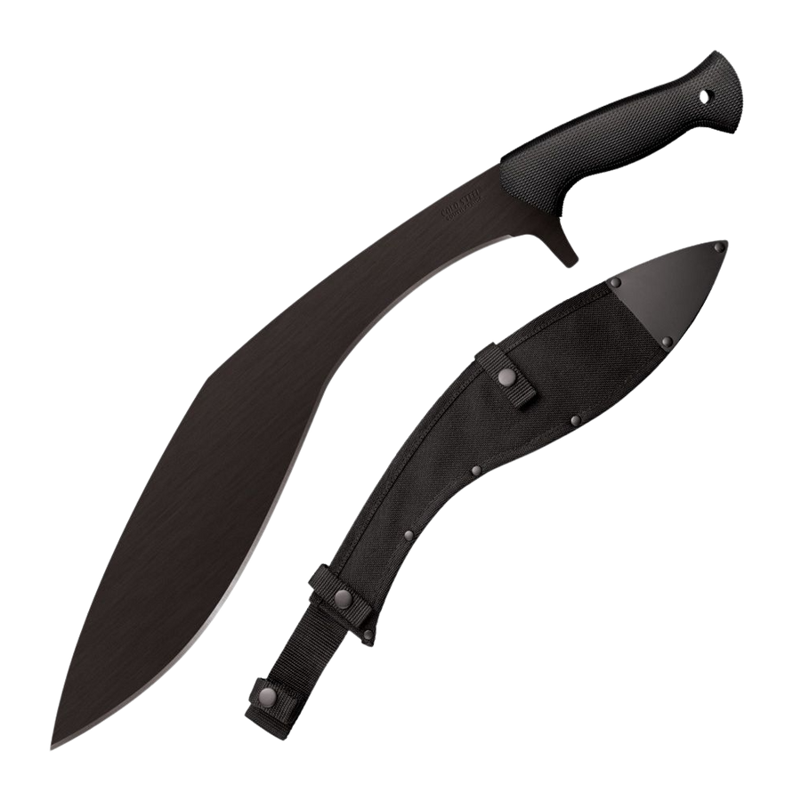 Cold Steel Royal Kukri Machete 15.5" 65Mn Carbon Steel Black Polypropylene Handle