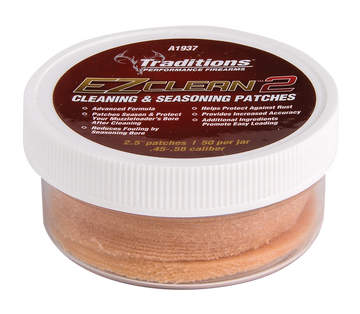 Traditions A1937 EZ Clean 2 Cleaning & Seasoning Patches .45-.58 Cal 2.5" 50 Patches
