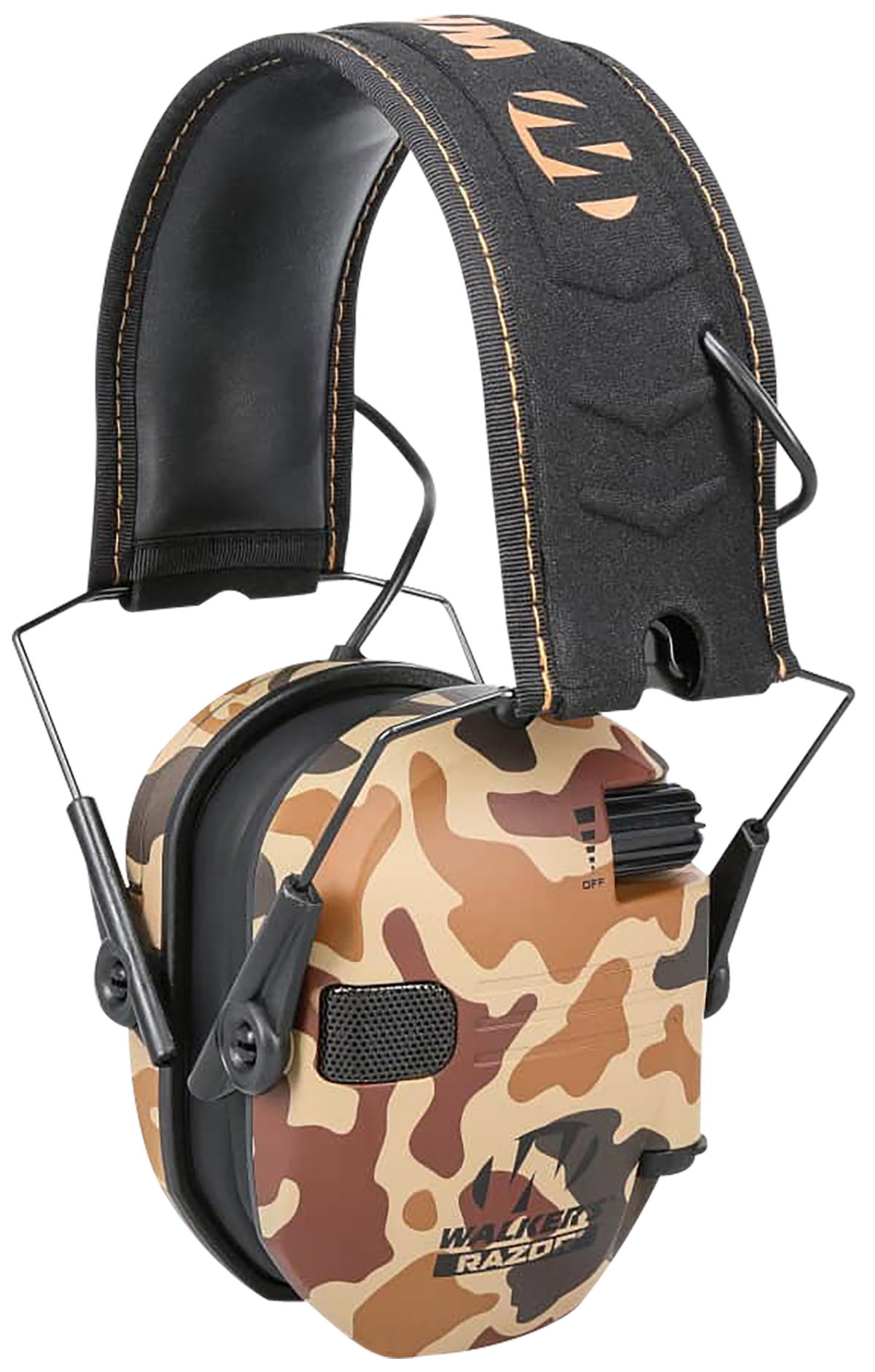 Walkers Game Ear Razor Slim Electronic Muff 23 dB Over the Head Duck Camo