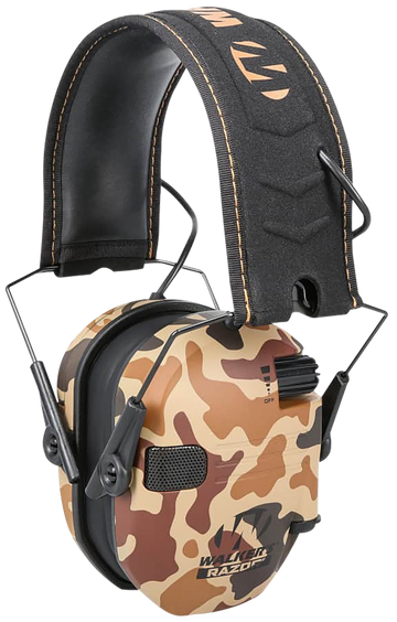 Walkers Game Ear Razor Slim Electronic Muff 23 dB Over the Head Duck Camo