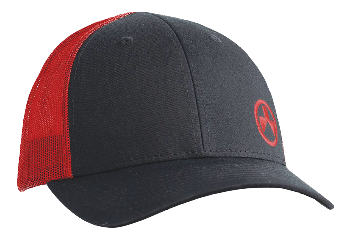 Magpul Industries Icon Trucker Hat Black/Red M/L Adjustable Snapback Structured