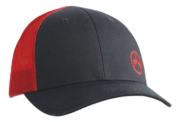 Magpul Industries Icon Trucker Hat Black/Red M/L Adjustable Snapback Structured