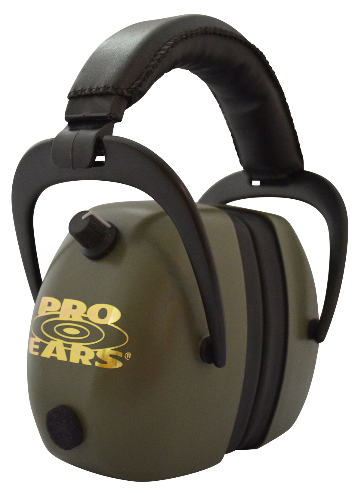 Pro Ears Gold II 30 Electronic Muff 30 dB NRR Over the Head Black/Green