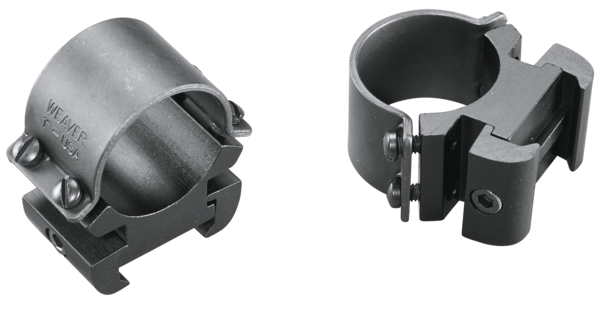 Weaver Mounts 49144 Sure Grip Windage Adjustable Rings 1" High Matte Black