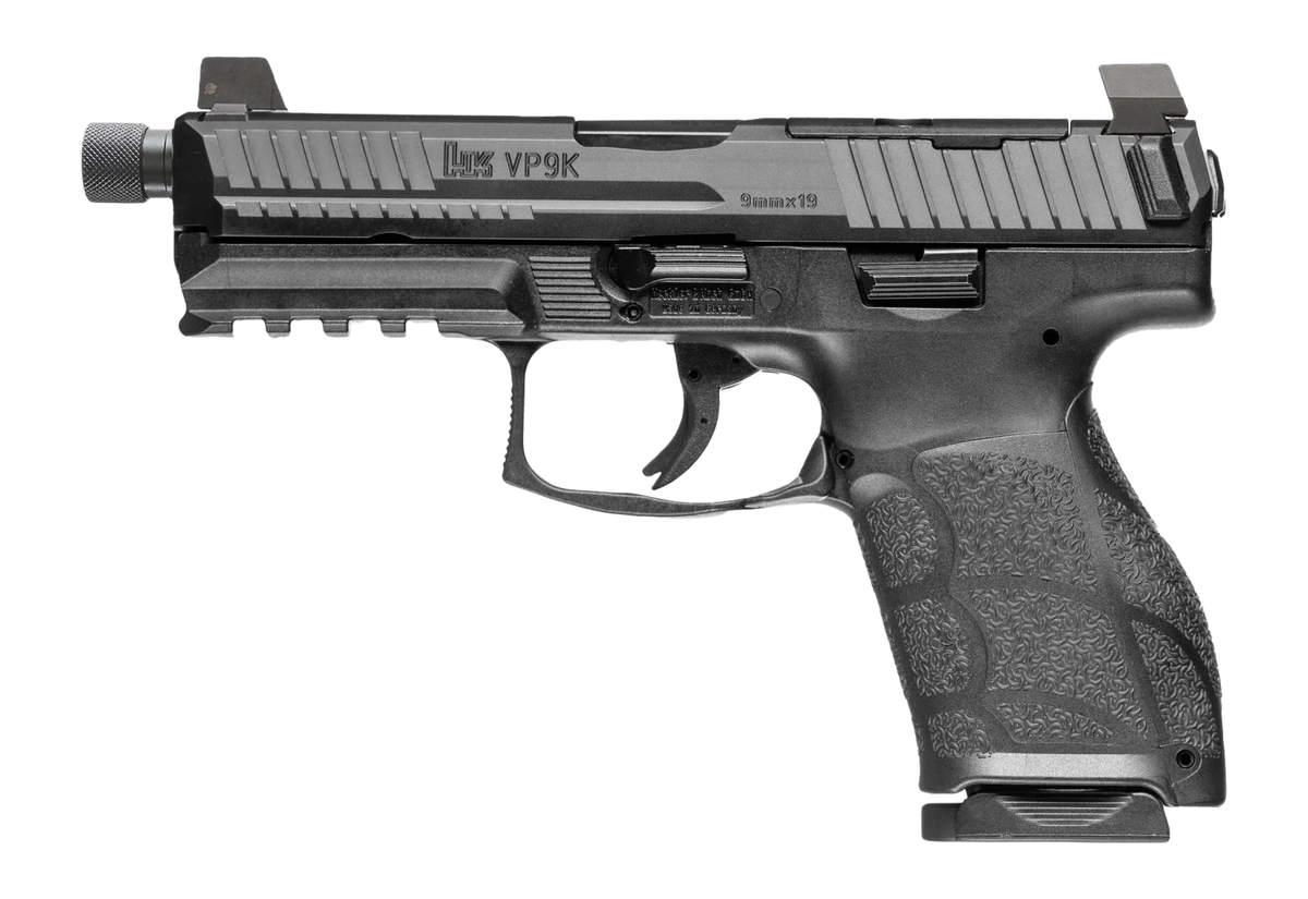 HK VP9A1 K Tactical 9mm Luger 4.70" 10+1 Semi-Auto Pistol - Threaded Barrel, Optic Ready