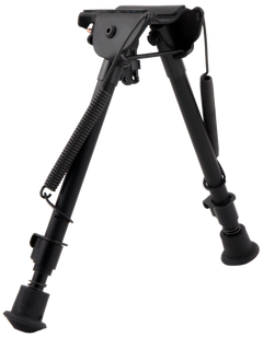 Harris 1A2-LM Bipod 9-13" Non-Swivel Swivel Stud Steel/Aluminum - Notched Legs