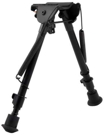 Harris 1A2-LM Bipod 9-13" Non-Swivel Swivel Stud Steel/Aluminum - Notched Legs