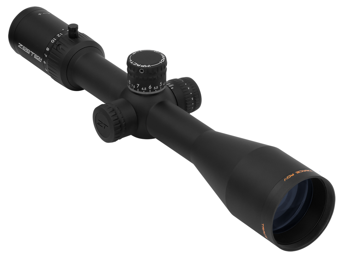 Zero Tech Optics Trace Advanced 4-24x 50mm 30mm Tube Illuminated RMG FFP Reticle Rifle Scope