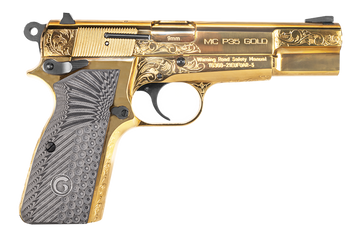 EAA Girsan MC P35 9mm Luger 4.87" 15+1 Semi-Auto Pistol - Gold Engraved