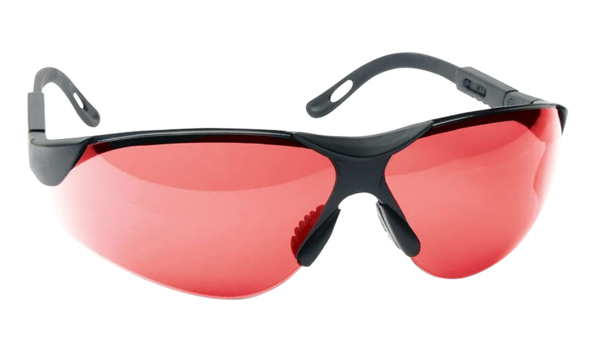 Walkers Game Ear Elite Sport Glasses Vermilion Lens Polycarbonate Black Frame