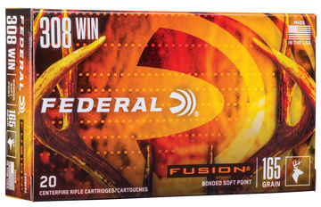 Federal Fusion .308 Winchester 165gr Bonded Soft Point 20rd - Box or Case