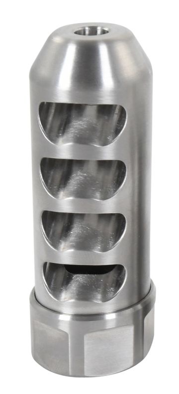American Precision Arms Gen 2 Fat Bastard .338 Cal 5/8x24 Self-Timing Muzzle Brake - Stainless