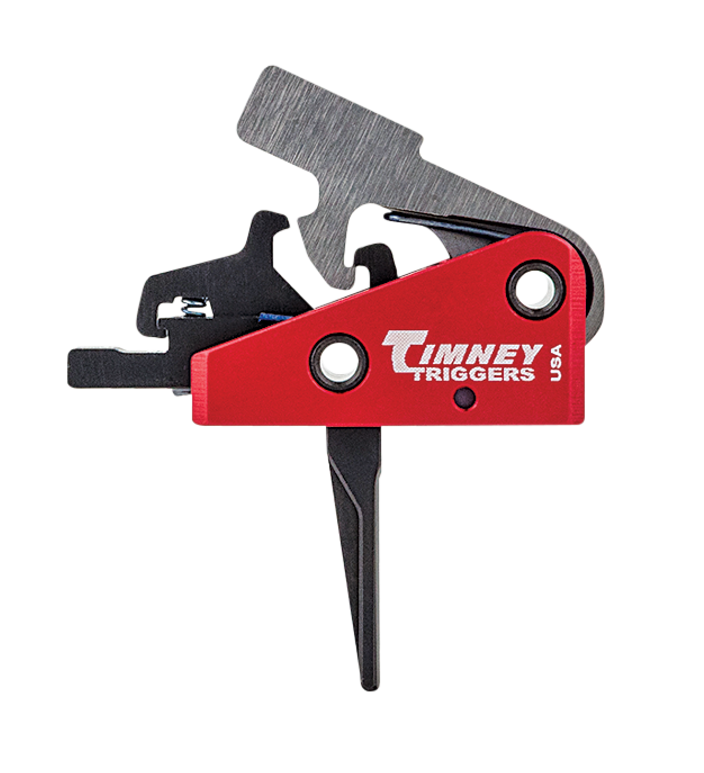 Timney Triggers 662SST Targa Short AR-15 2 lb Two-Stage Straight Drop-In Trigger - Black/Red