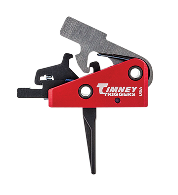 Timney Triggers 662SST Targa Short AR-15 2 lb Two-Stage Straight Drop-In Trigger - Black/Red