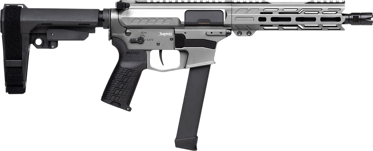CMMG Banshee FE MkGs 9mm Luger 8" 33+1 Semi-Auto Pistol - Tungsten Cerakote