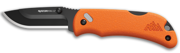 Outdoor Edge RazorMini 2.20" Folding Plain 420J2 SS Blade Blaze Orange ABS Polymer Handle
