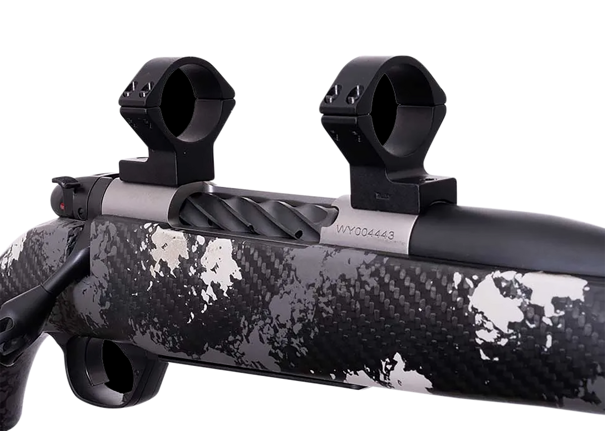 Weatherby W740705 Scope Mount/Ring Combo 30mm Medium Rings Matte Black Alloy - Mark V Magnum 9-Lug Action