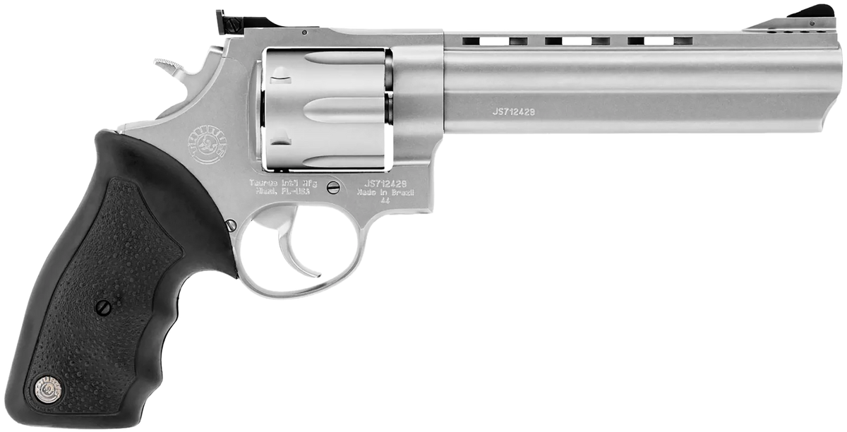 Taurus Model 44 44 Rem Mag 6.50" 6-Shot DA/SA Large Frame Revolver - Matte Stainless Ported Barrel