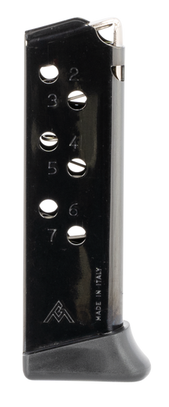Mec-Gar Walther PPK 32 ACP 7-Rd Blued Carbon Steel Pistol Magazine - Finger Rest