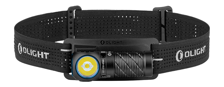 Olight Perun 3 Mini CW 1250 Lumen Right-Angle LED Headlamp - Black