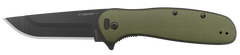 Outdoor Edge Razor VX2 3" Folding Plain 420J2 SS Green G10 Handle EDC Knife