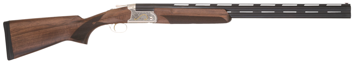 TriStar Trinity II 28 Gauge 28" 2rd 3" Chamber Over/Under Break Open Shotgun - 24K Gold Inlay Stainless Receiver, Turkish Walnut